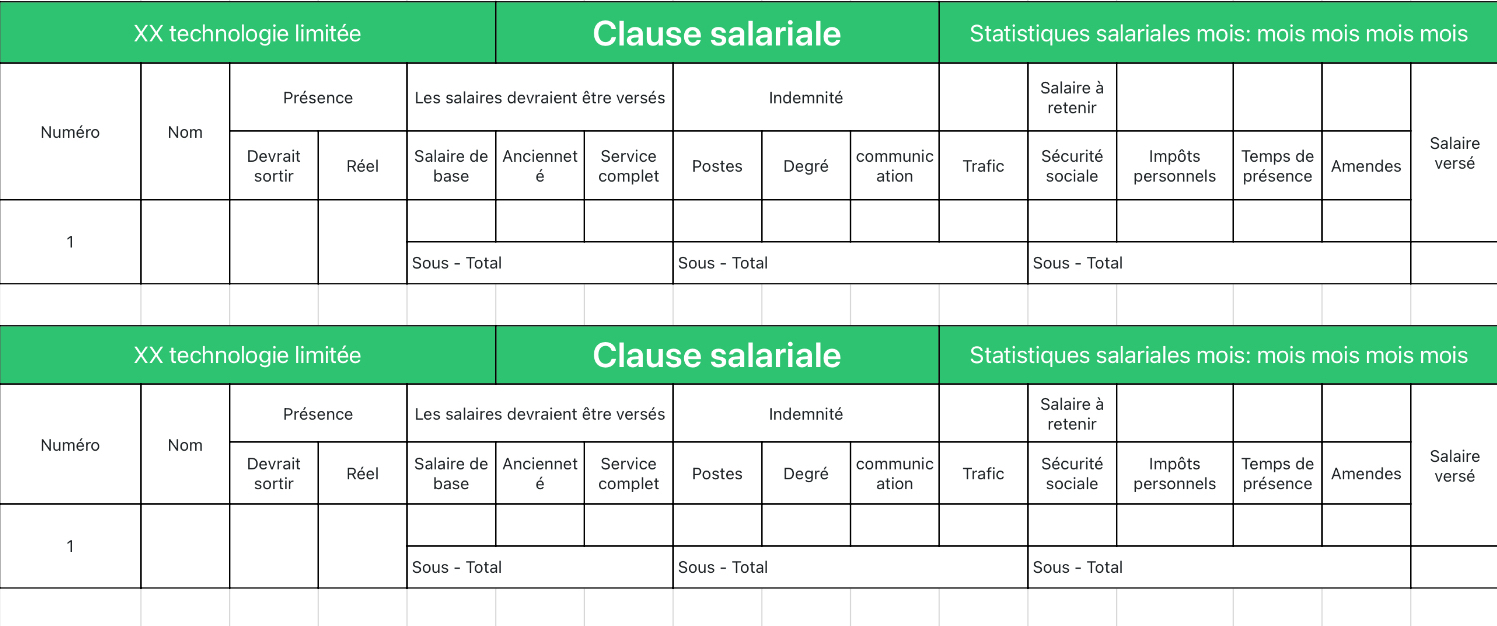 Clause salariale 15